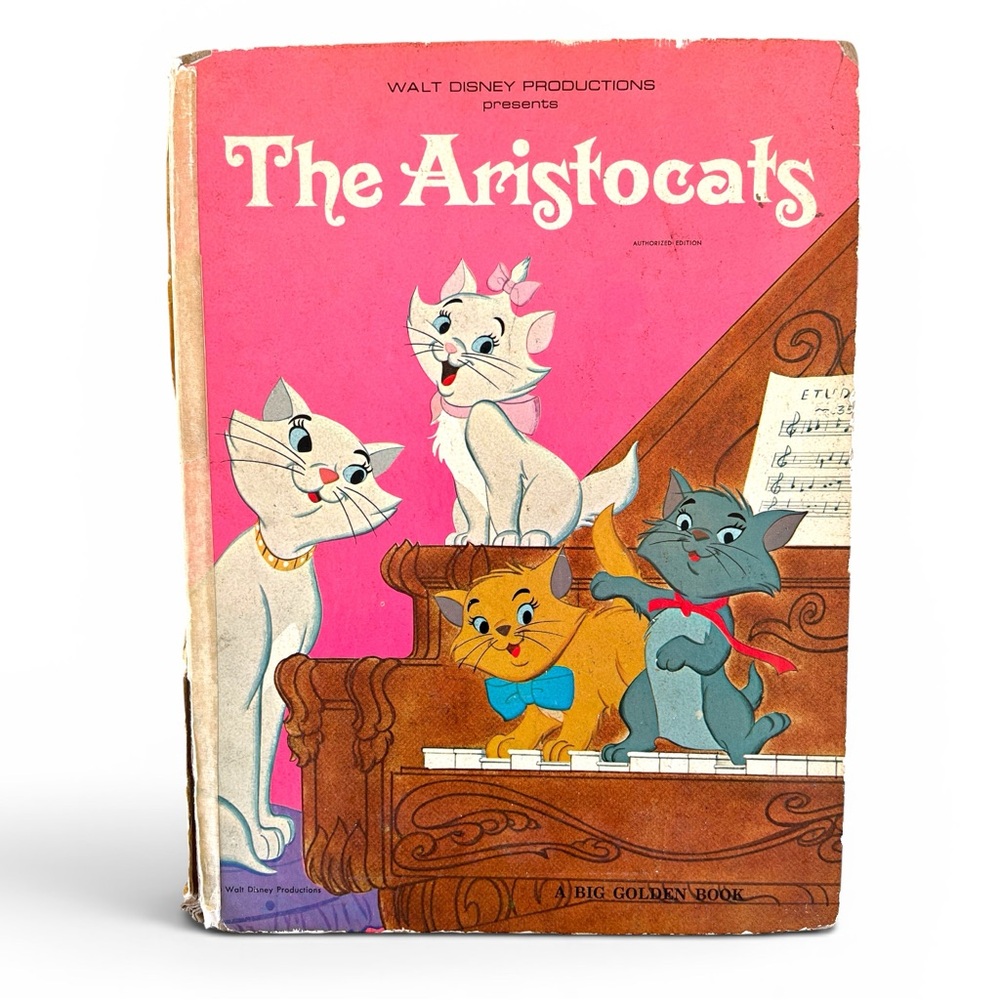 Walt Disney's "The Aristocats" 1970 Children's Book hardcover